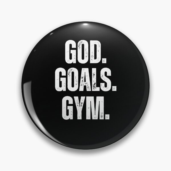 Item preview, God. Goals. Gym. vintage Christian Weight Lifter workout gym designed and sold by snowry.