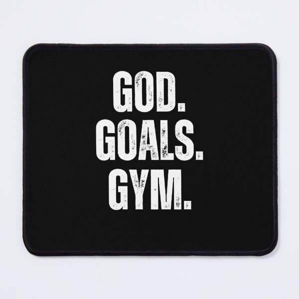 Item preview, God. Goals. Gym. vintage Christian Weight Lifter workout gym designed and sold by snowry.