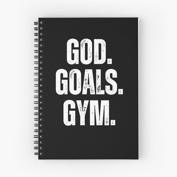 Item preview, God. Goals. Gym. vintage Christian Weight Lifter workout gym designed and sold by snowry.