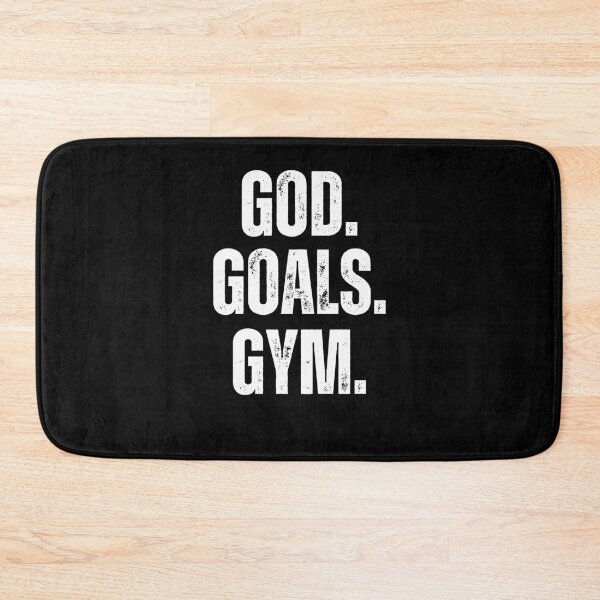 Item preview, God. Goals. Gym. vintage Christian Weight Lifter workout gym designed and sold by snowry.