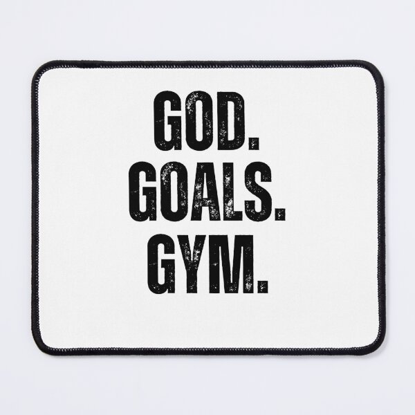 Item preview, God. Goals. Gym. vintage Christian faith Weight Lifter gym designed and sold by snowry.