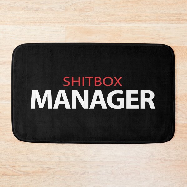 Item preview, Funny Shitbox Manager designed and sold by MonkiFlipp.
