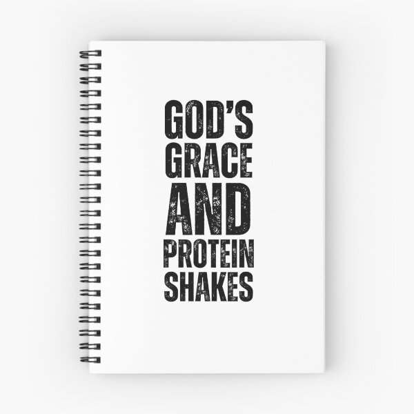 Item preview, God's Grace Protein Shakes Christian gym Weight Lifter designed and sold by snowry.