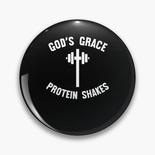 Item preview, God's Grace Protein Shakes barbell Christian Workout cross designed and sold by snowry.