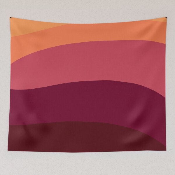 Item preview, A wave of orange and red designed and sold by SpectrumShine.