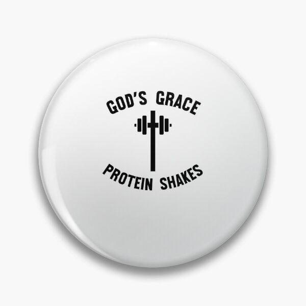 Item preview, God's Grace Protein Shakes barbell Christian gym cross designed and sold by snowry.