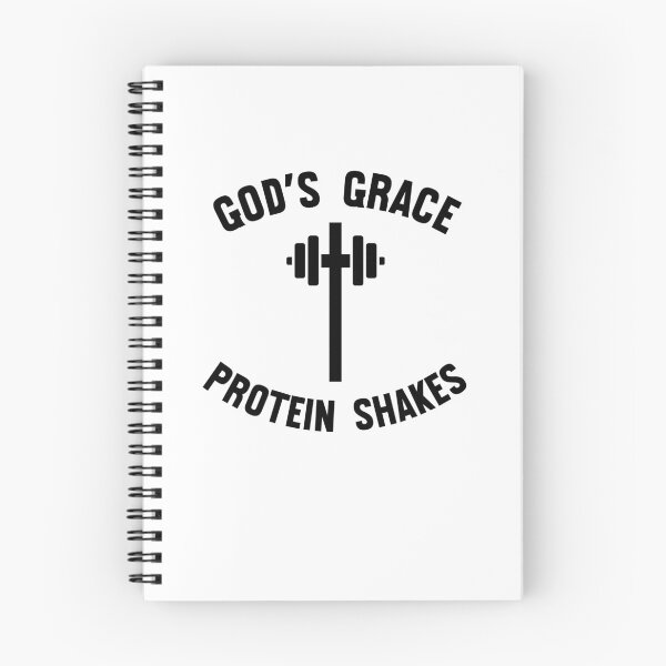 Item preview, God's Grace Protein Shakes barbell Christian gym cross designed and sold by snowry.