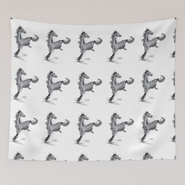 Item preview, Running horse sketch  designed and sold by Sonia dutta_art.