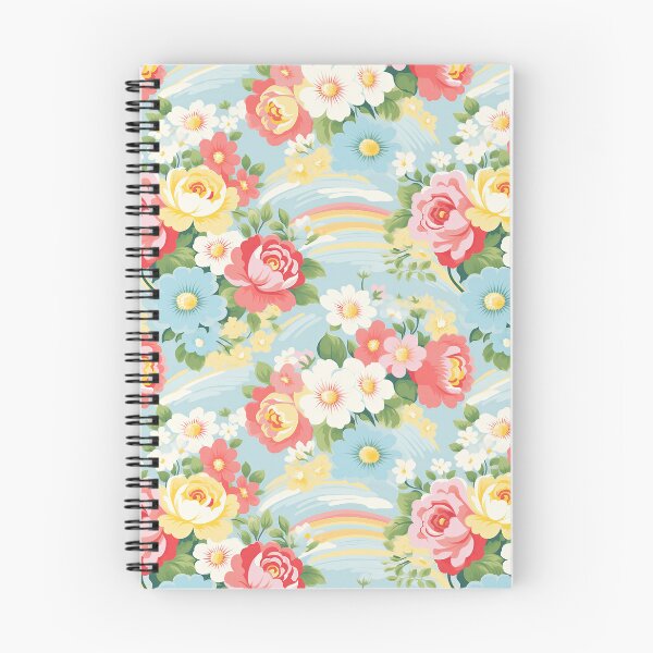 Item preview, colourful rainbow florals designed and sold by PoppyLaneStudio.