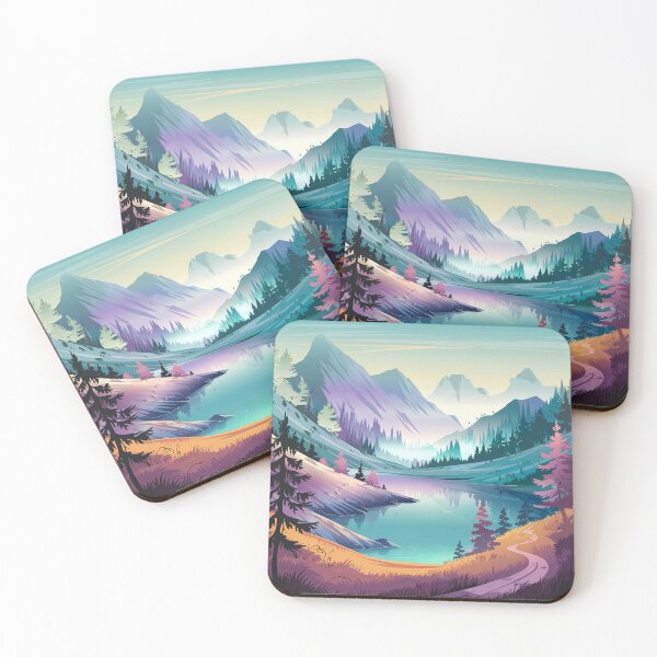 Item preview, Mountain landscape in psychedelic style. designed and sold by Lilashakti ⭐️ ⭐️ ⭐️ ⭐️ ⭐️.