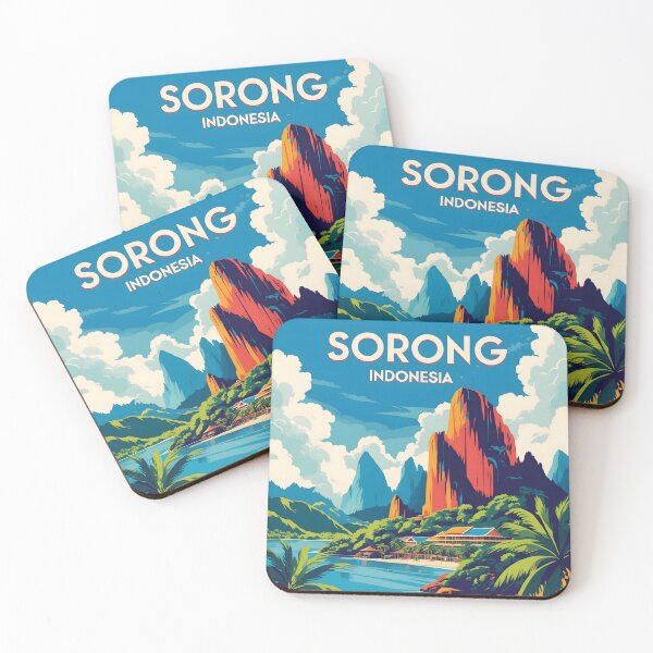Item preview, Sorong Indonesia Vintage Travel Tourism designed and sold by TravelersGems.