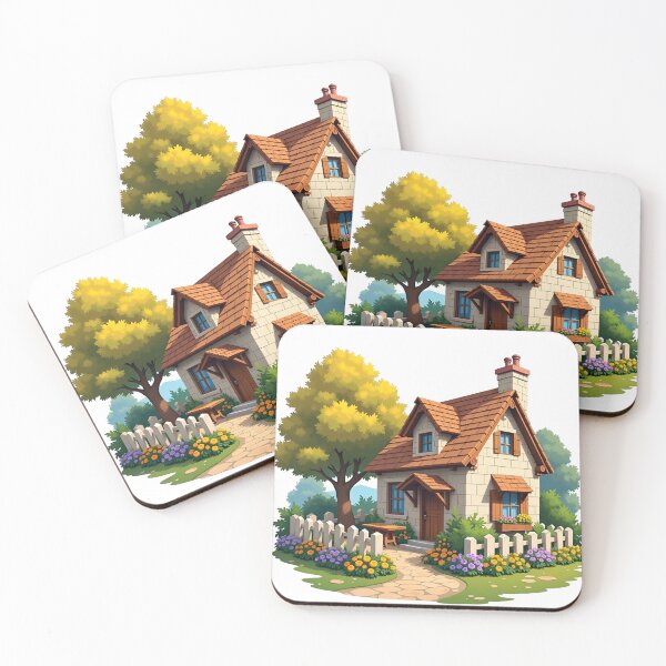 Item preview, Cozy Village House  designed and sold by MigWhimsy.