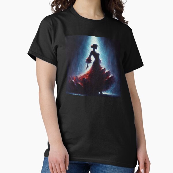 Vista previa del artículo con la obra «Bailaora de flamenco bajo los focos», diseñado y vendido por Now's Good Designs.