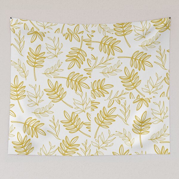 Item preview, Ocher Leaf Pattern: Natural Elegance in Every Detail designed and sold by Monatte .