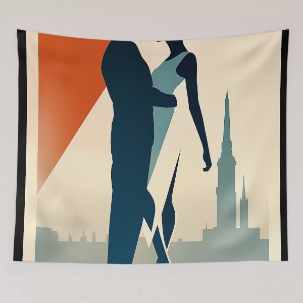 Item preview, Romantic Illustration of Silhouettes with Elegant Style designed and sold by DannImages.