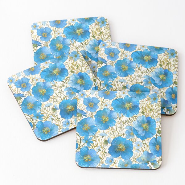 Item preview, Himalayan Blue Poppy flower pattern designed and sold by CoolPixels.