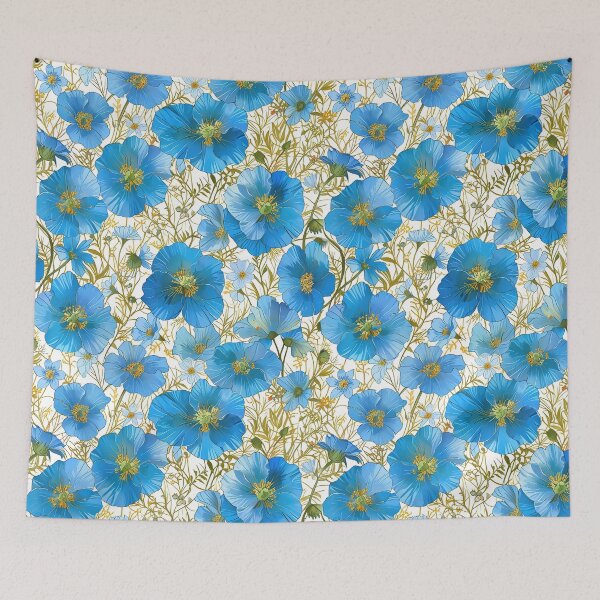 Item preview, Himalayan Blue Poppy flower pattern designed and sold by CoolPixels.