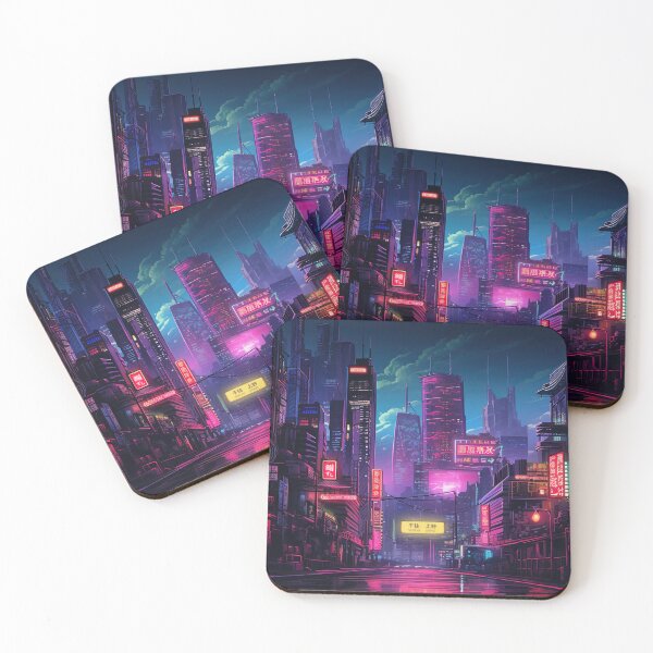 Item preview, Cyberpunk Tokyo Street in the Dark designed and sold by Takeda-art.