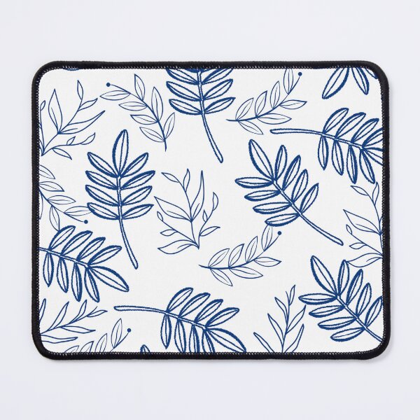 Item preview, Elegant Blue Leaves – Modern and Natural Design for Unique Products designed and sold by Monatte .