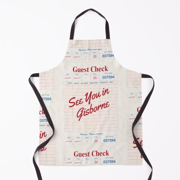 Item preview, See You in Gisborne - Vintage Diner Guest Check Travel Print designed and sold by RM-Journey.