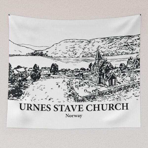 Item preview, Urnes Stave Church - Norway designed and sold by Lakeric Cityscapes.