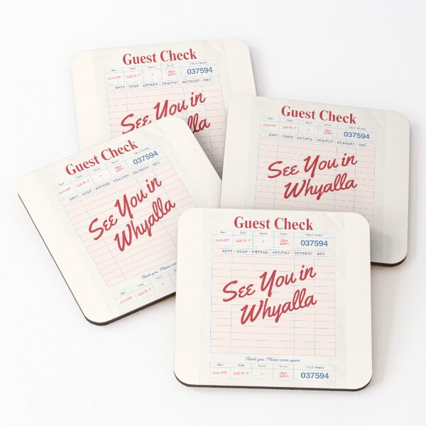Item preview, See You in Whyalla - Vintage Diner Guest Check Travel Print designed and sold by RM-Journey.