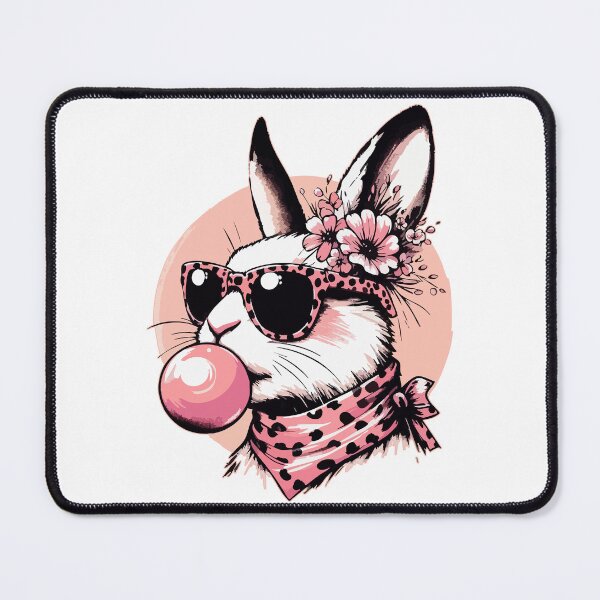Item preview, Funny Easter Bunny Blowing Bubble Glasses designed and sold by TomFrontierArt.