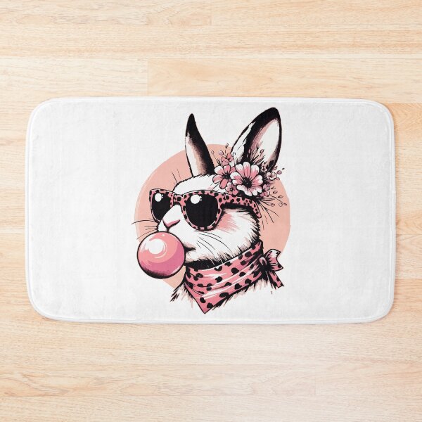 Item preview, Funny Easter Bunny Blowing Bubble Glasses designed and sold by TomFrontierArt.