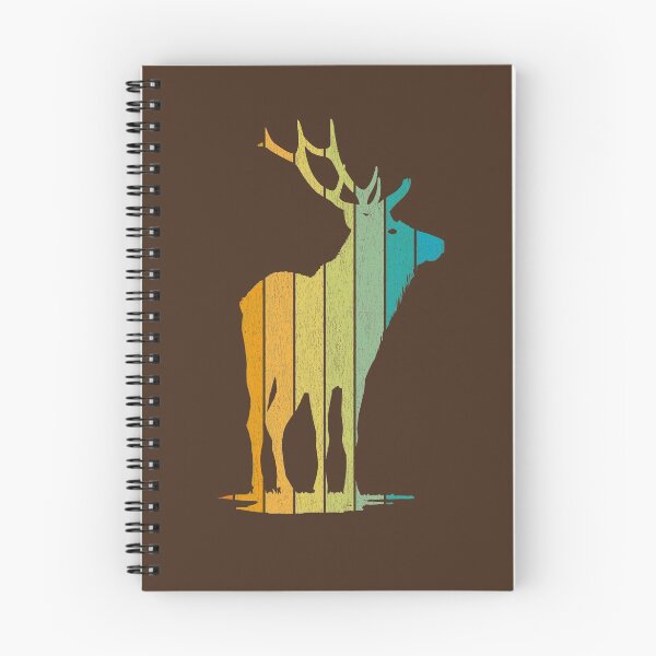 Item preview, Wild Elk Silhouette - Retro Stripe Pattern designed and sold by Bangtees.