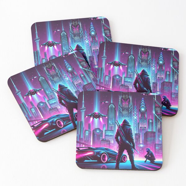 Item preview, Cityscape with glowing skyscrapers designed and sold by OandSDesigns23.