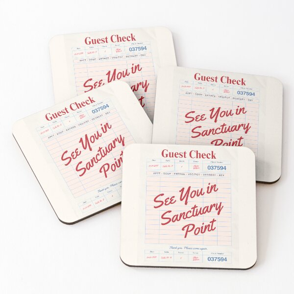 Item preview, See You in Sanctuary Point - Vintage Diner Guest Check Travel Print designed and sold by RM-Journey.