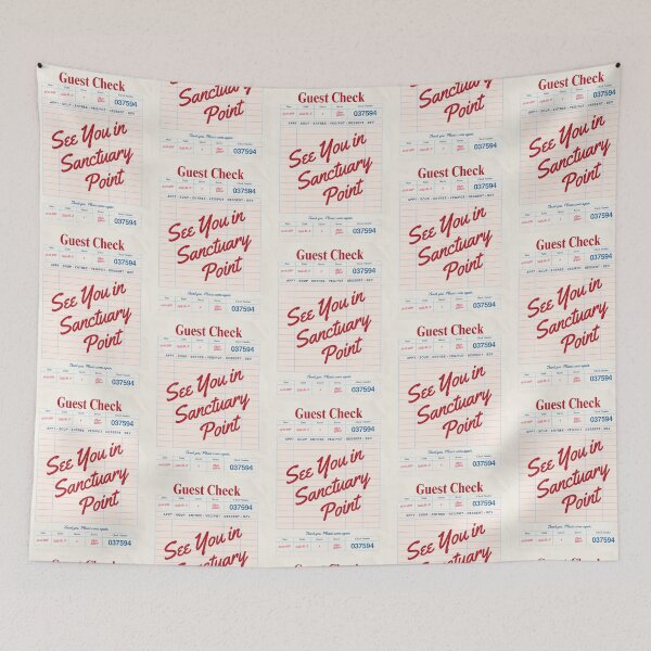 Item preview, See You in Sanctuary Point - Vintage Diner Guest Check Travel Print designed and sold by RM-Journey.