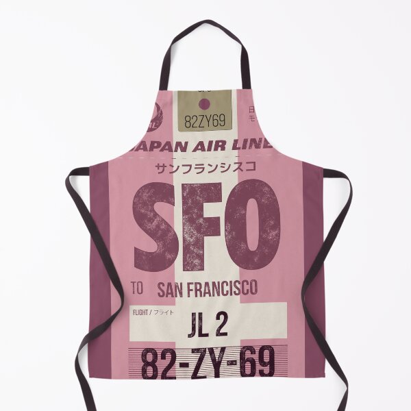 Item preview, Retro San Francisco Japan airline tag designed and sold by LostTravelersLab.