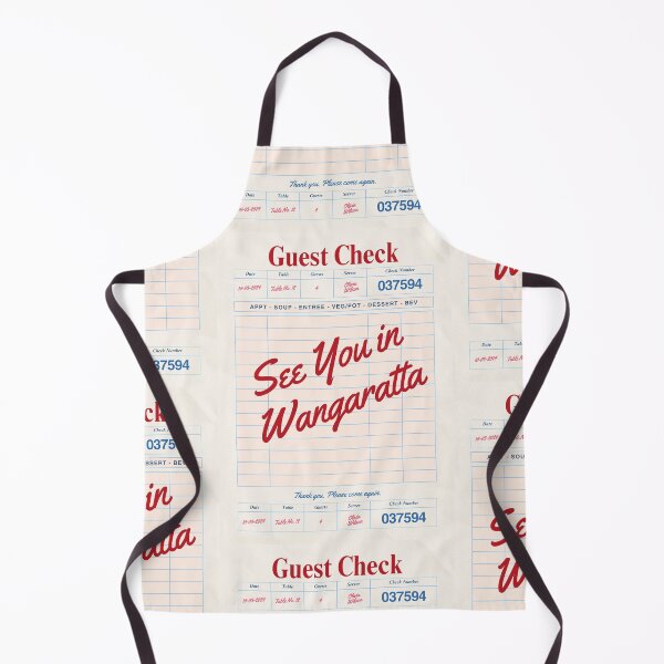 Item preview, See You in Wangaratta - Vintage Diner Guest Check Travel Print designed and sold by RM-Journey.