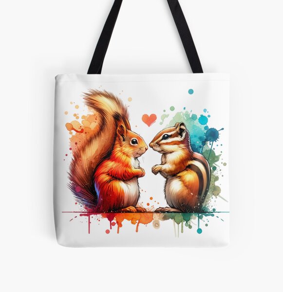 Item preview, Nature’s Harmony – Watercolor Squirrel & Chipmunk Connection designed and sold by MTeesGA.