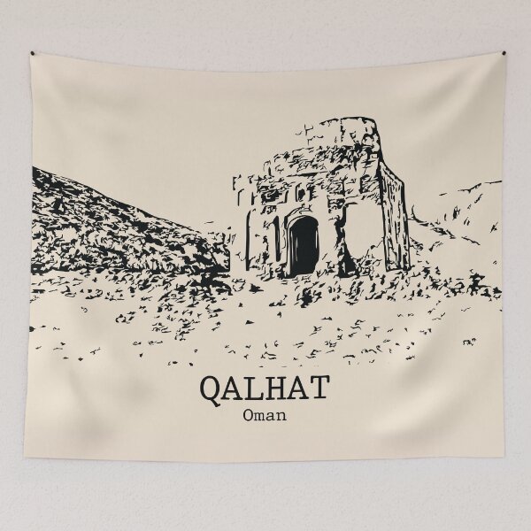 Item preview, Qalhat - Oman designed and sold by Lakeric Cityscapes.
