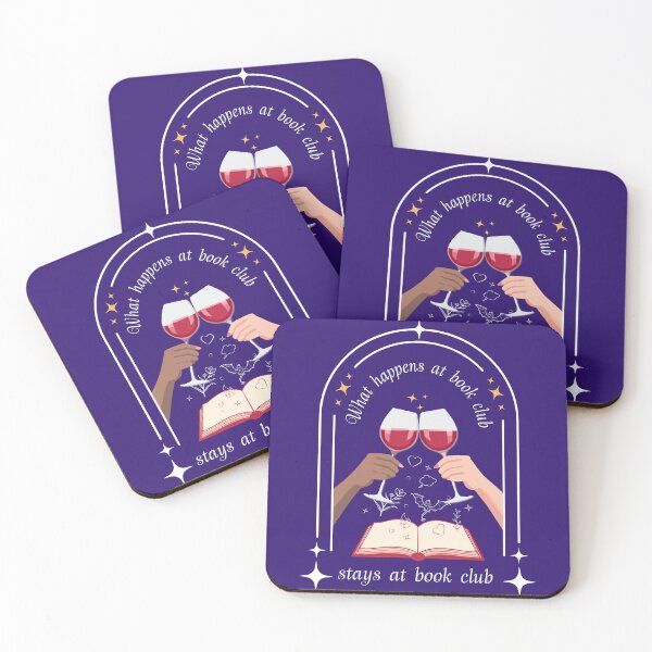 Item preview, What happens at book club - white designed and sold by AJandME.
