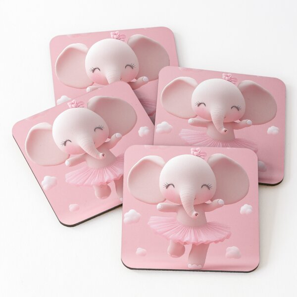 Item preview, Ballerina Pink Elephant  designed and sold by cetakulang.