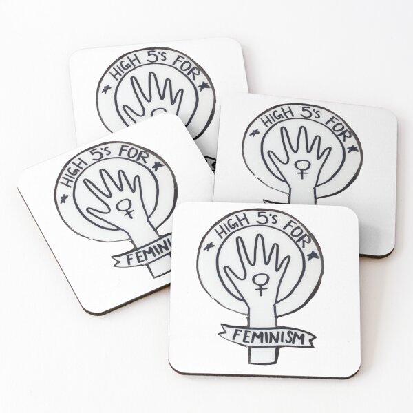Item preview, Hi 5 feminism designed and sold by WeirdoStores.