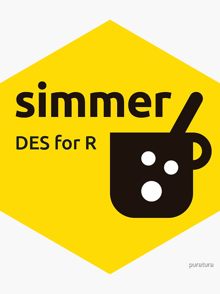 Artwork view, simmer | DES for R designed and sold by puratura