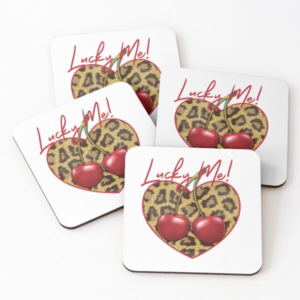 Item preview, Leopard Print Heart Cherry designed and sold by PMSNshop.