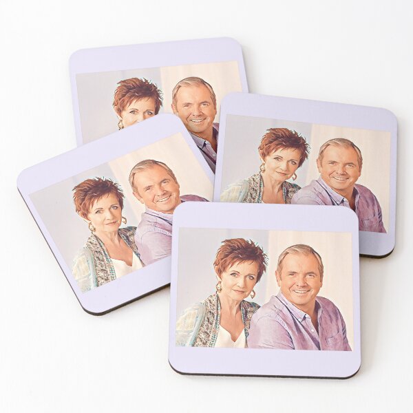 Item preview, Karl and Susan Kennedy, Alan Fletcher and Jackie Woodburne, Neighbours portrait designed and sold by Pinkgnomie.