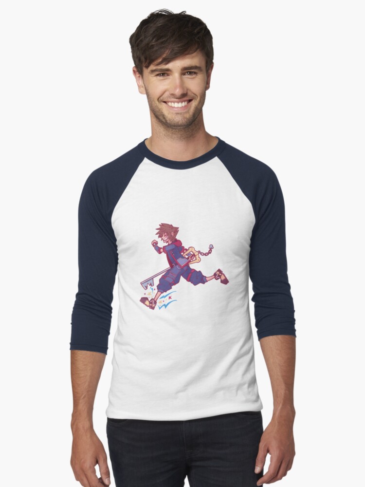 Imagen 1 de 3, Camiseta ¾ estilo béisbol con la obra Ahí va el, diseñada y vendida por DaPandaBanda.