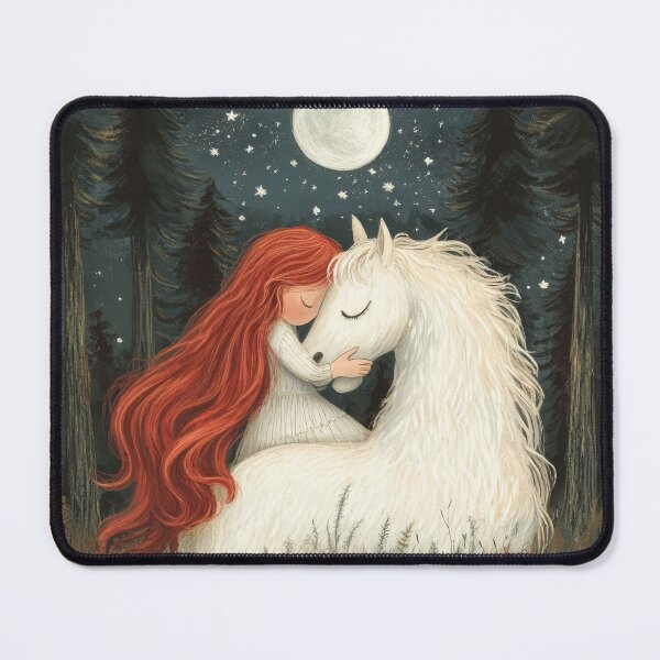 Item preview, Little girl with horse illustration  designed and sold by Julia Shepeleva.