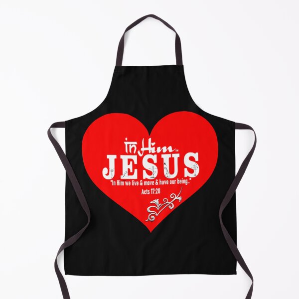 Item preview, In Him Red Love Heart  - Acts 17:28 Scripture designed and sold by In Him™ | Rene Tesner.