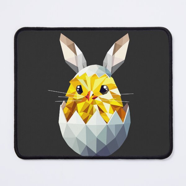 Item preview, Geometric Easter chick in an egg with bunny ears designed and sold by Kisho.