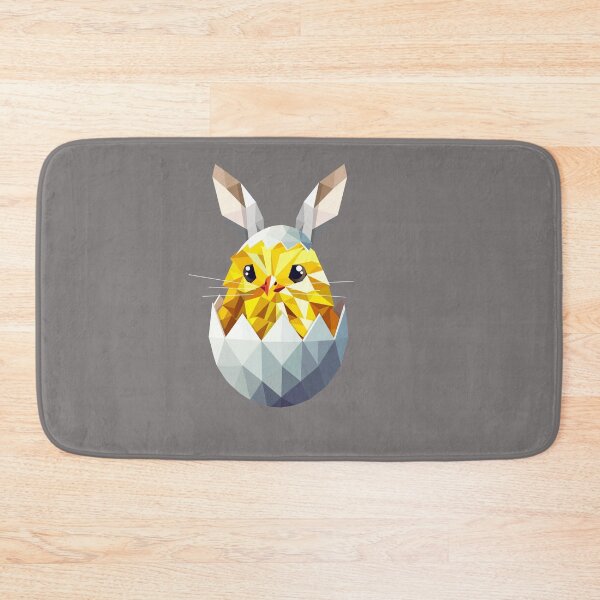 Item preview, Geometric Easter chick in an egg with bunny ears designed and sold by Kisho.