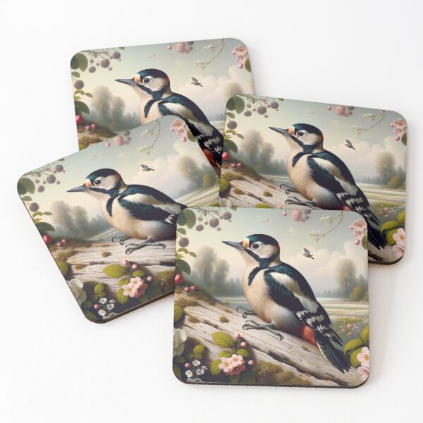 Item preview, Floral Woodpecker designed and sold by M-Y-A-R-T-.