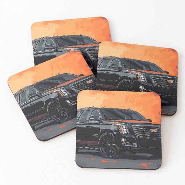Item preview, "Black Cadillac Escalade – Digital Pop Art Print" VI designed and sold by AutoPopStudio.