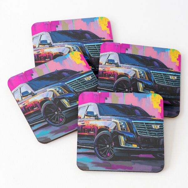 Item preview, "Black Cadillac Escalade – Digital Pop Art Print" VII designed and sold by AutoPopStudio.